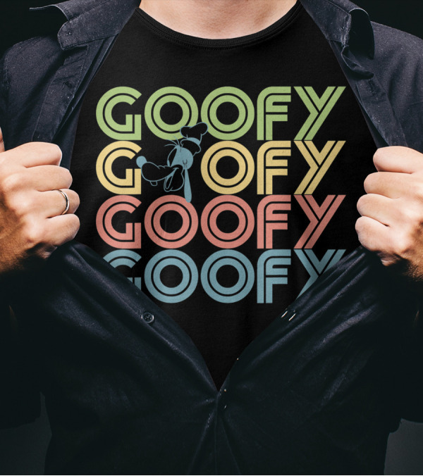 GOOFY GOOFY GOOFY GOOFY ONE AND ONLY Disney Stack T-Shirt