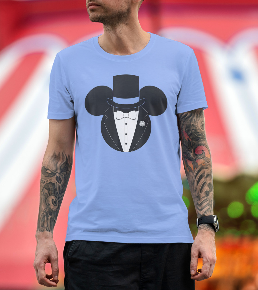 Disney Mickey And Friends Mickey Mouse Top Hat Tuxedo Groom T-Shirt