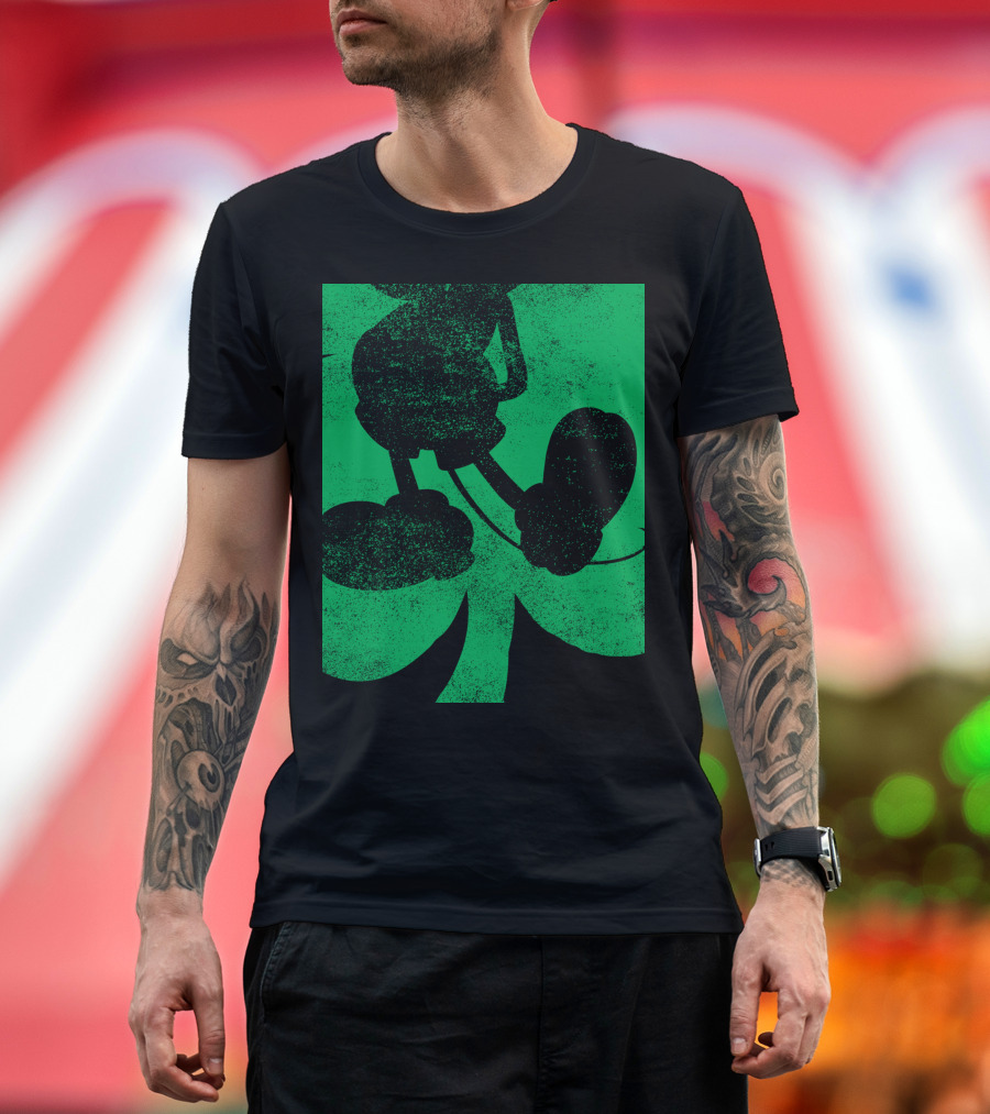 Mickey Mouse Shamrock St Patricks Disney T-Shirt