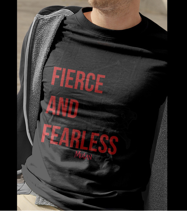 Fierce And Fearless Mulan Live Action Dynamic Battle Pose T-Shirt