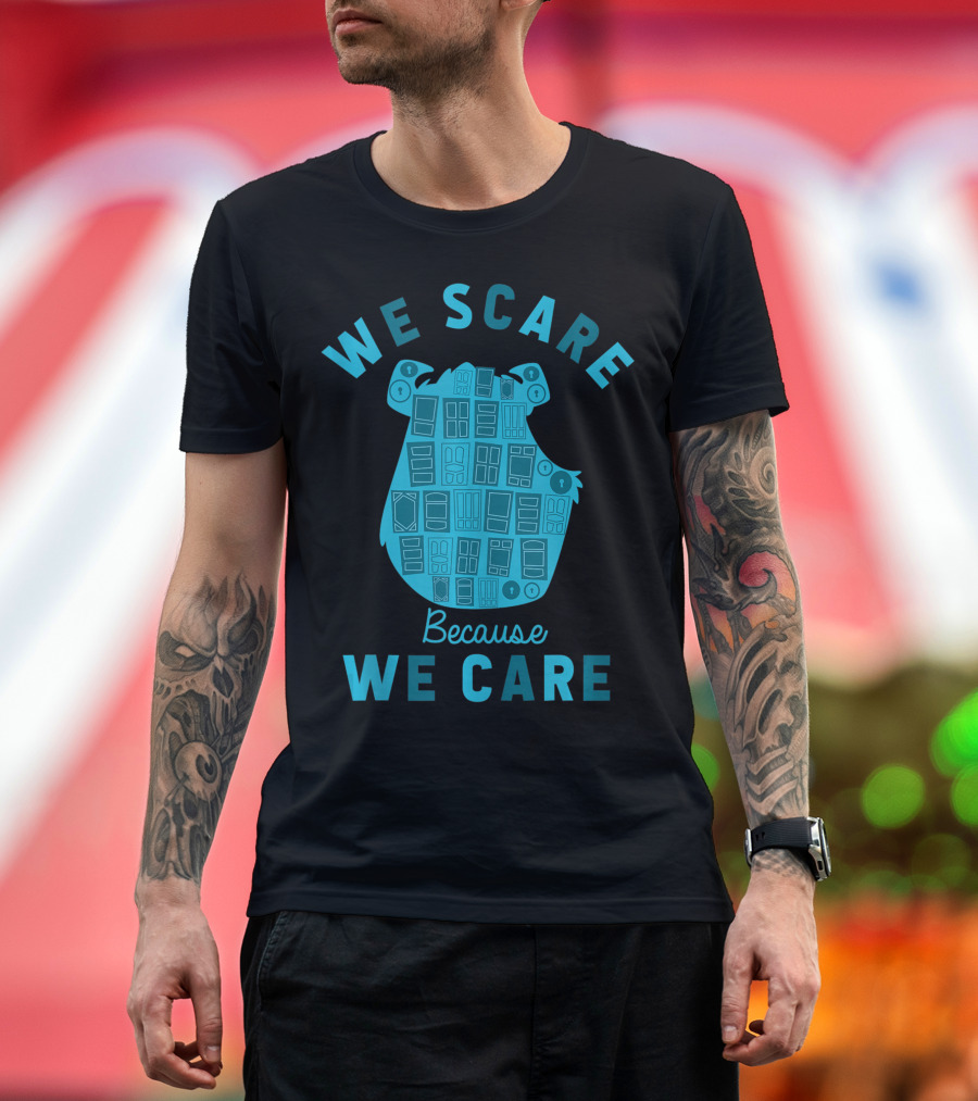 Disney Pixar Monsters University Sully We Scare Because We Care T-Shirt
