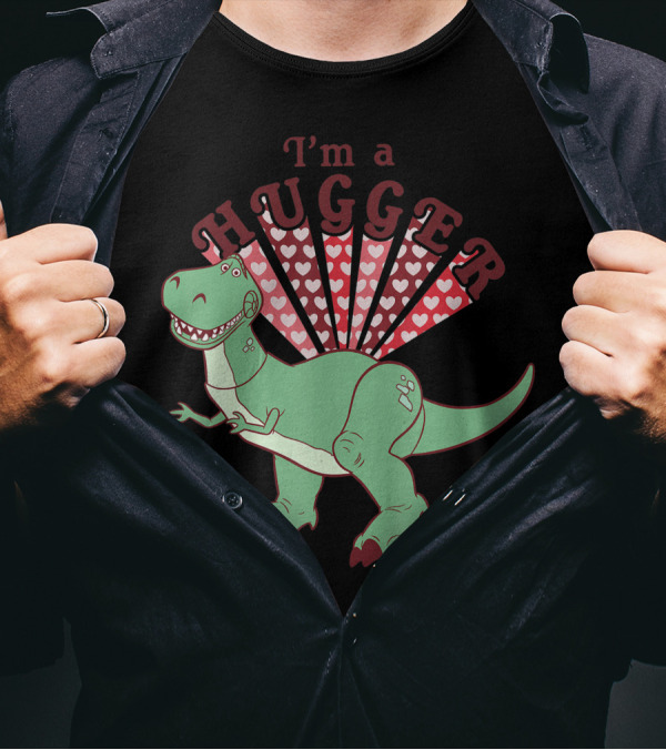 I'm A Hugger Rex Disney Pixar Toy Story Hearts T-Shirt