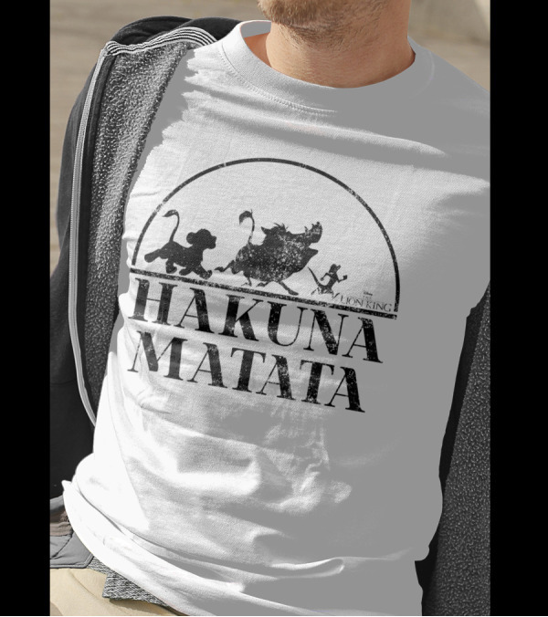 Disney The Lion King Hakuna Matata Silhouette Characters T-Shirt