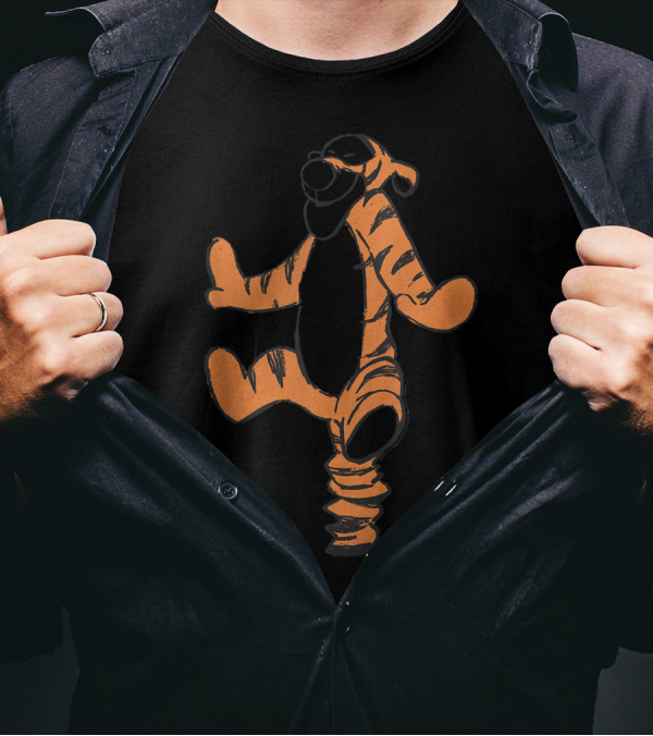 Disney Winnie The Pooh Tigger Character Sketch T-Shirt