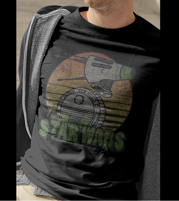 Star Wars Retro Droid Sunset Design The Rise Of Skywalker T-Shirt