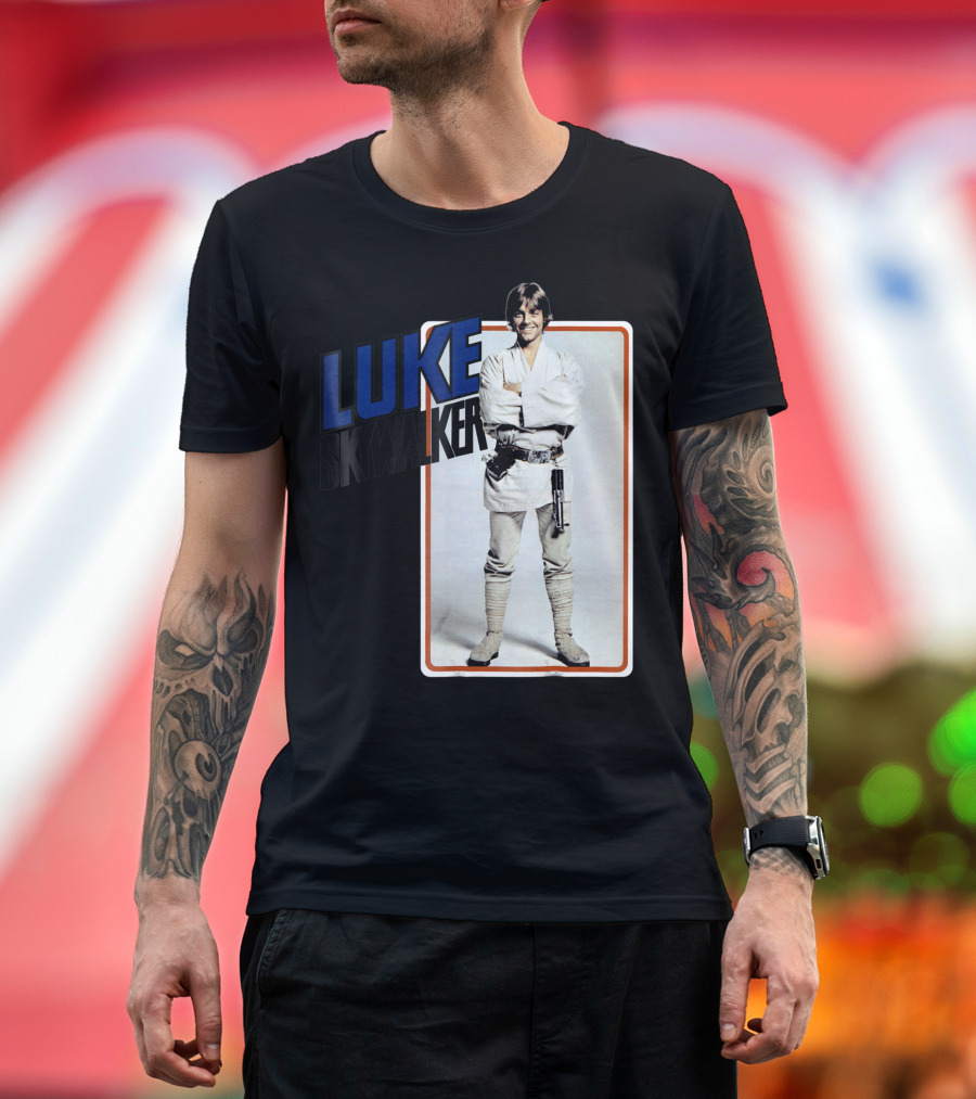 Star Wars Luke Skywalker Smiling Jedi Robe Photo Card T-Shirt