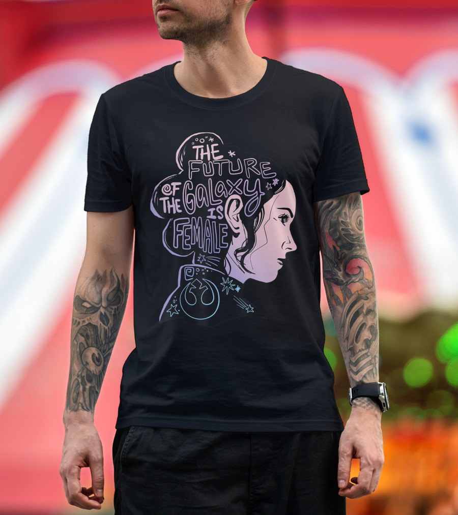 Star Wars The Future of the Galaxy is Female with Rebel Alliance Emblem T-Shirt