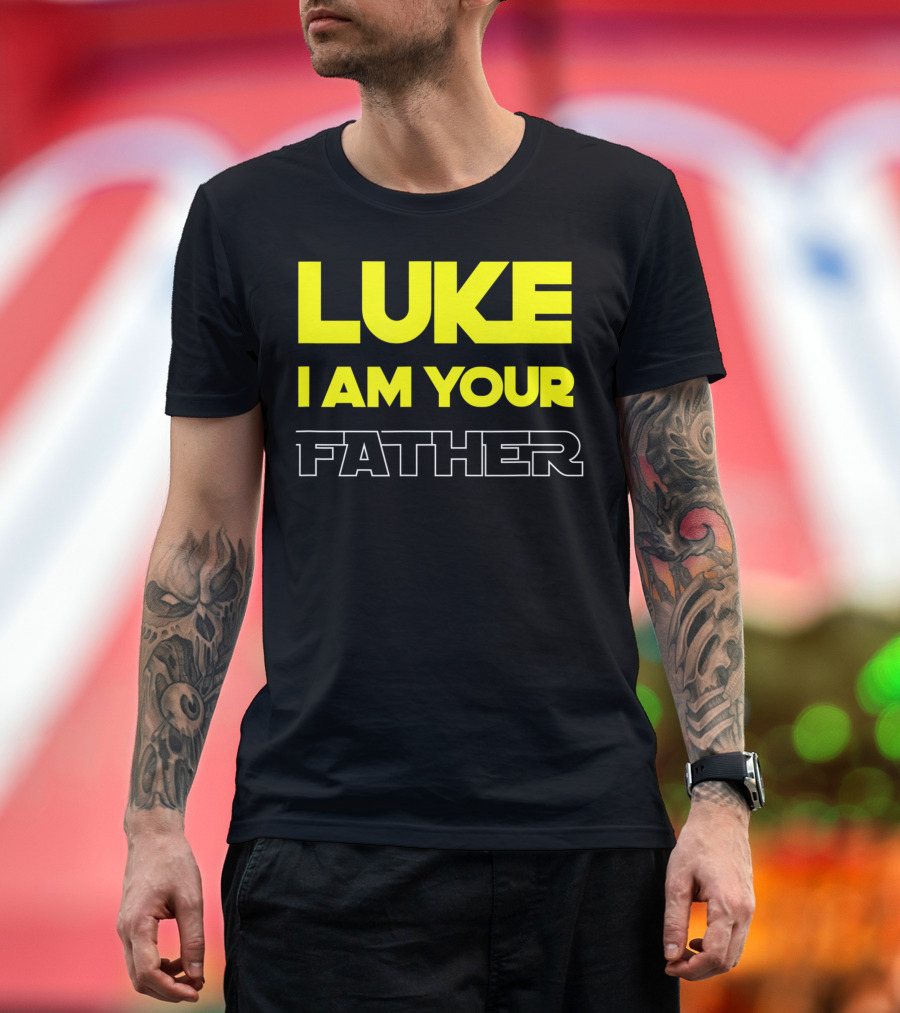 Luke I Am Your Father Bold Yellow T-Shirt