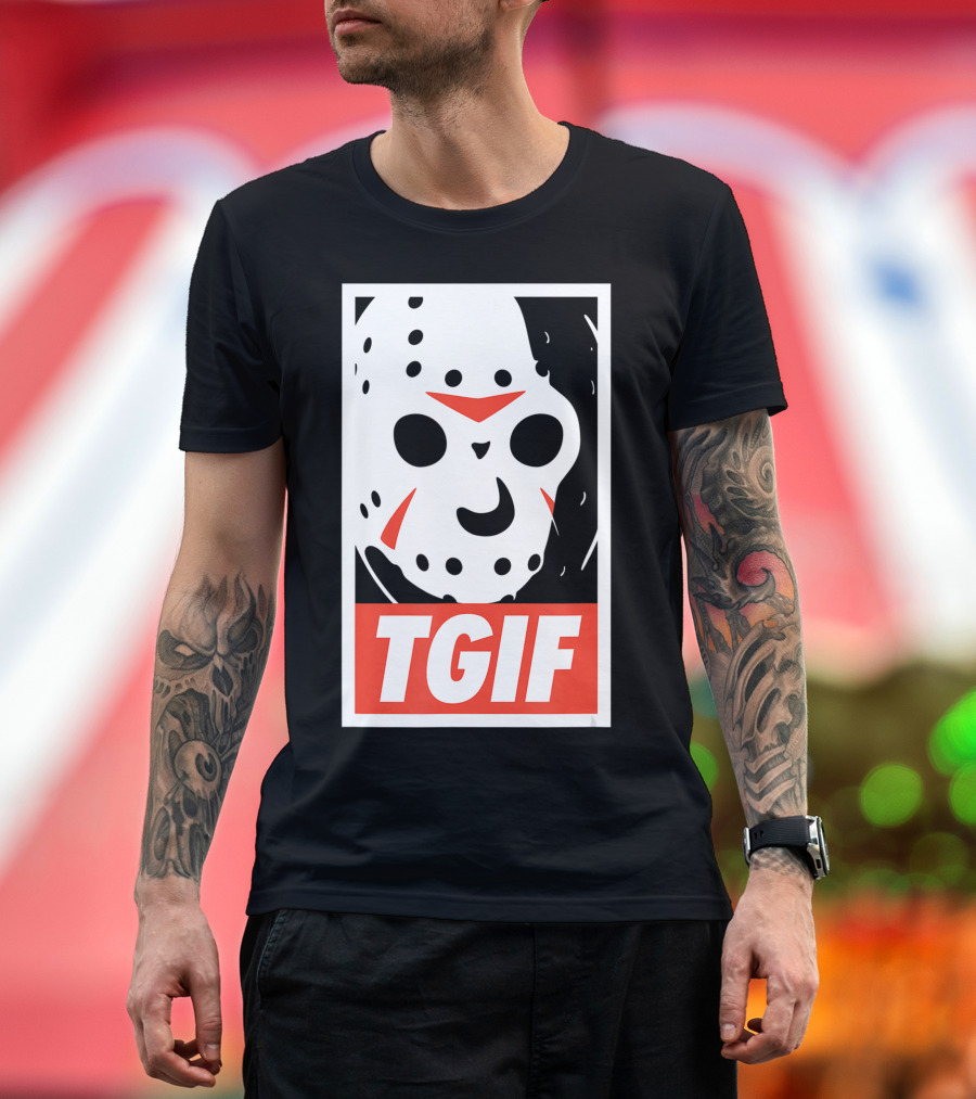 Friday the 13th Jason Mask TGIF ShirtWoot T-Shirt