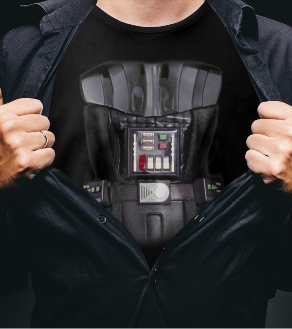 Darth Vader Star Wars Armor Chest Plate Details T-Shirt