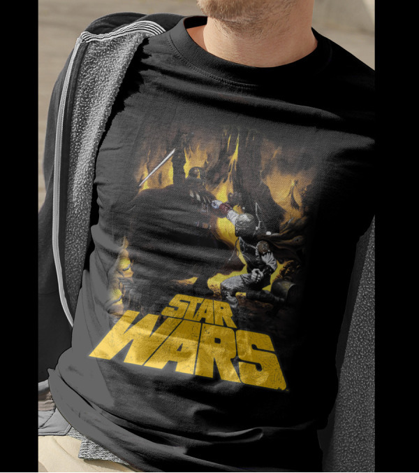 Star Wars Darth Vader Boba Fett Epic Showdown Alternate Universe T-Shirt