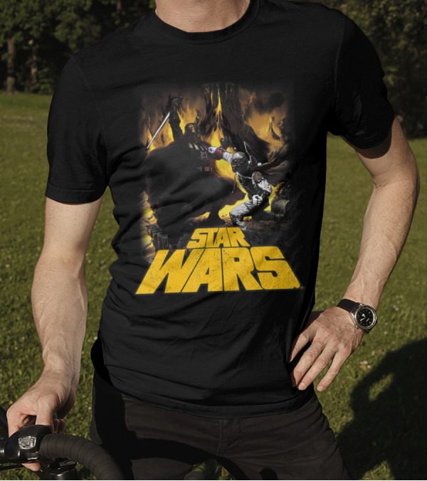 Star Wars Darth Vader Boba Fett Epic Showdown Alternate Universe T-Shirt
