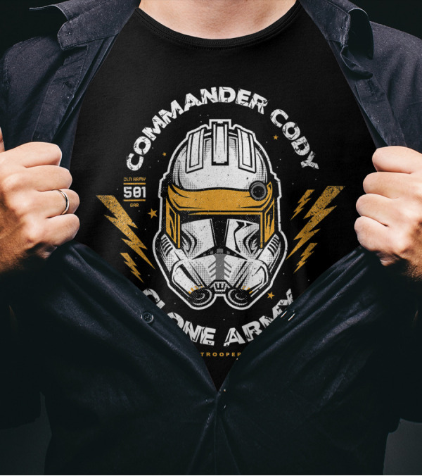 Commander Cody Clone Army Trooper Star Wars 501 Gar CC-2224 T-Shirt