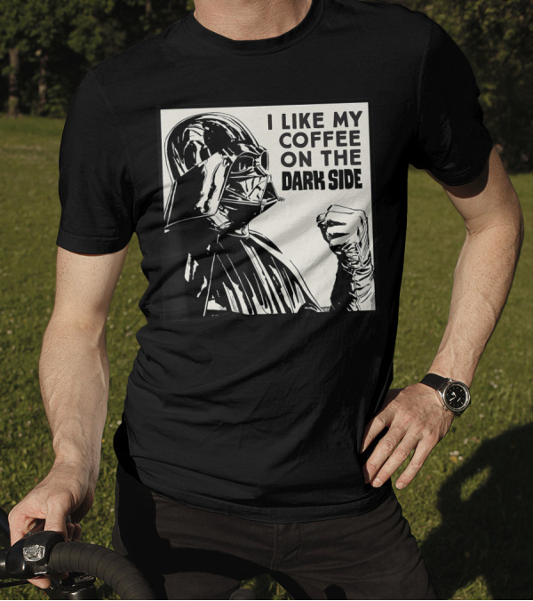 I Like My Coffee On The Dark Side Star Wars Darth Vader T-Shirt