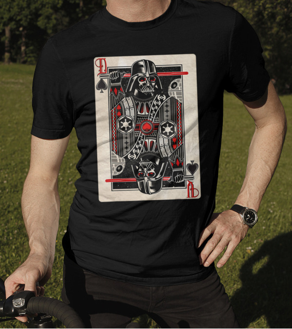 Darth Vader Playing Card King Of Spades Star Wars Iconic T-Shirt