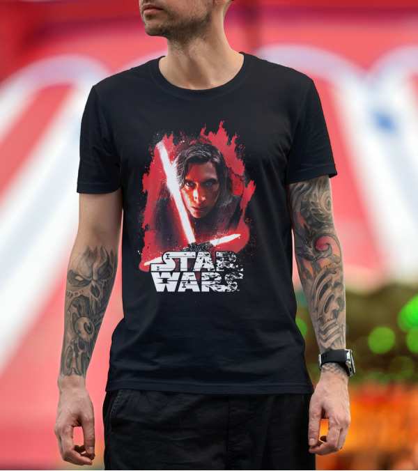 Premium T-Shirt: Star Wars Kylo Ren Last Jedi Red Paint T-Shirt Star Wars Kylo Ren Last Jedi Red Paint T-Shirt