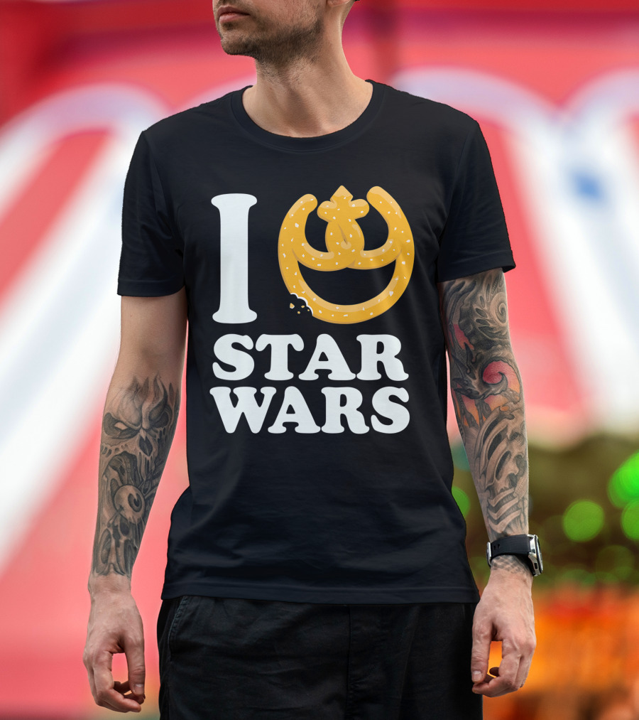 I Love Star Wars Pretzel Rebel Icon Oktoberfest T-Shirt