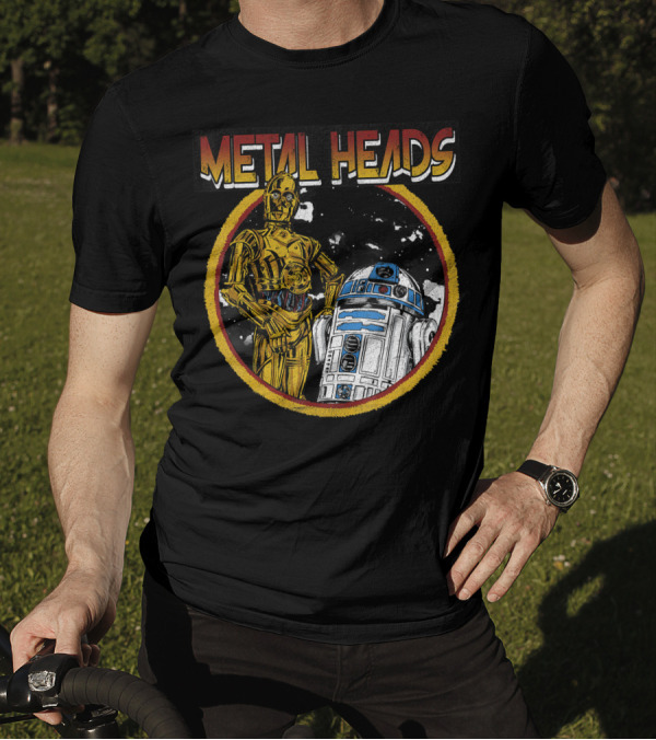 Metal Heads Star Wars R2-D2 C-3PO Circle T-Shirt