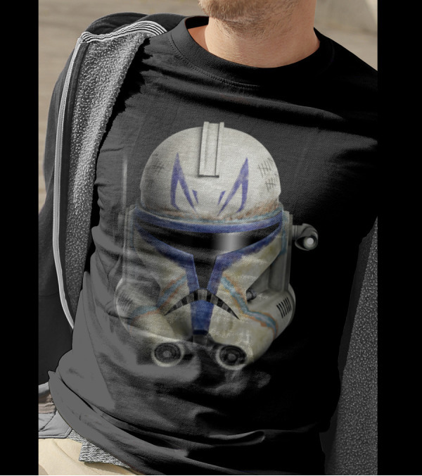 Star Wars The Clone Wars Clone Captain Rex Helmet T-Shirt