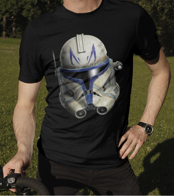 Star Wars The Clone Wars Clone Captain Rex Helmet T-Shirt