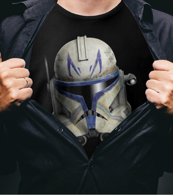 Star Wars The Clone Wars Clone Captain Rex Helmet T-Shirt