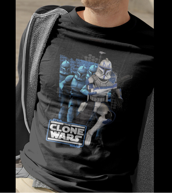 Star Wars The Clone Wars Captain Rex And Clone Troopers Assembly T-Shirt