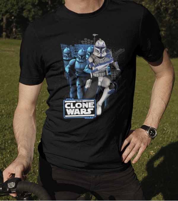 Star Wars The Clone Wars Captain Rex And Clone Troopers Assembly T-Shirt