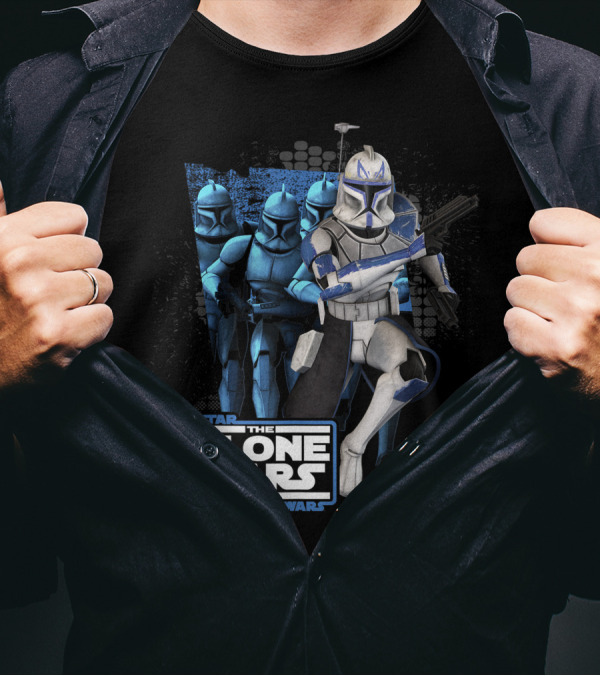 Star Wars The Clone Wars Captain Rex And Clone Troopers Assembly T-Shirt