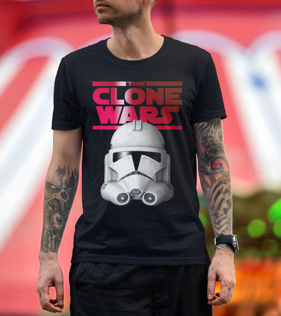 Star Wars The Clone Wars Trooper Helmet Iconic T-Shirt