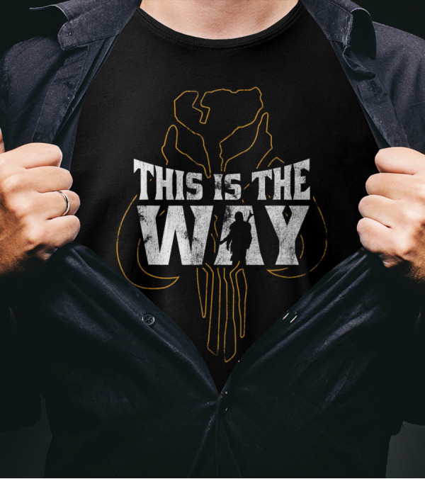 Star Wars The Mandalorian This Is The Way Mythosaur Overlay T-Shirt
