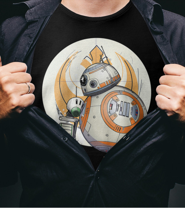 Star Wars The Rise Of Skywalker BB-8 D-O Droid Friends Rebel Alliance T-Shirt