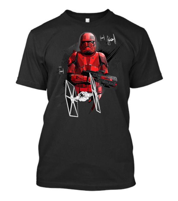 Star Wars The Rise Of Skywalker Red Trooper TIE Fighters Universe 0Y T-Shirt