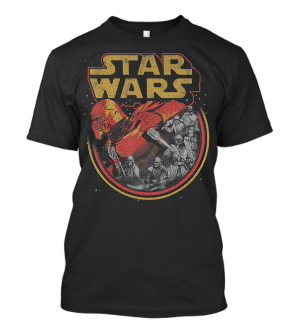 Star Wars The Rise Of Skywalker Knights Of Ren Red And Gold Battle Scene T-Shirt