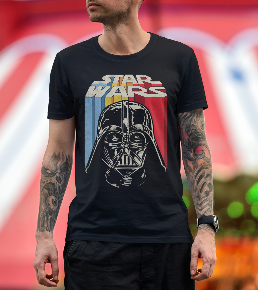 Star Wars Vintage Darth Vader Retro Colors T-Shirt