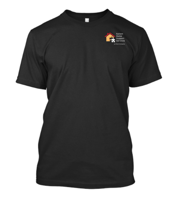Autism Home Support Services Invo Company Puzzle House Logo Imprint T-Shirt