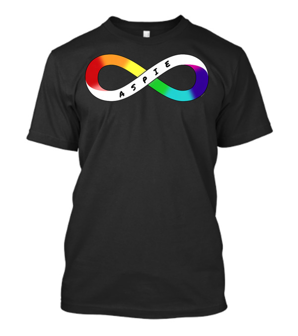 Aspie Rainbow Infinity Neurodiversity Neurodivergent Pride T-Shirt