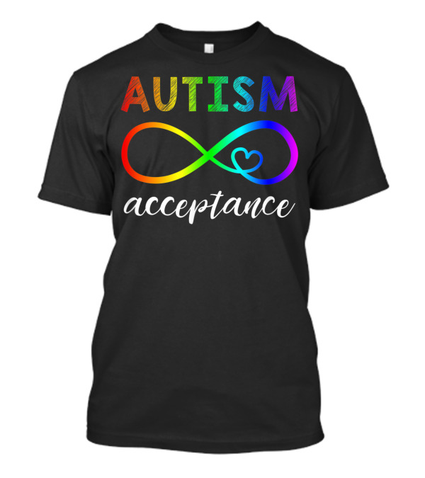 Autism Acceptance Rainbow Infinity T-Shirt