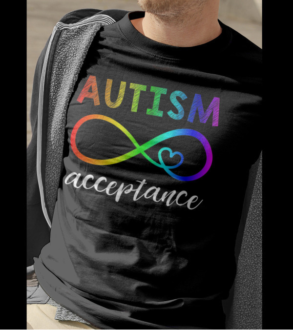 Autism Acceptance Rainbow Infinity T-Shirt