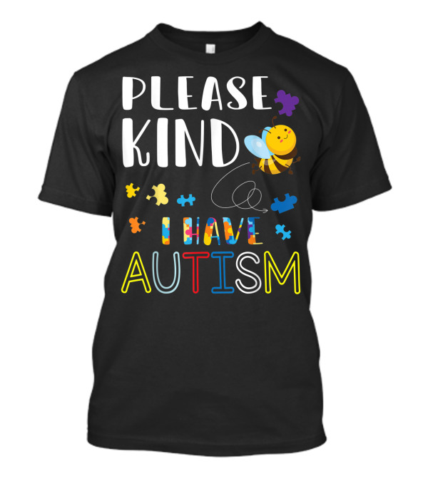 Please Kind Bee Flying I Have Autism Puzzles T-Shirt
