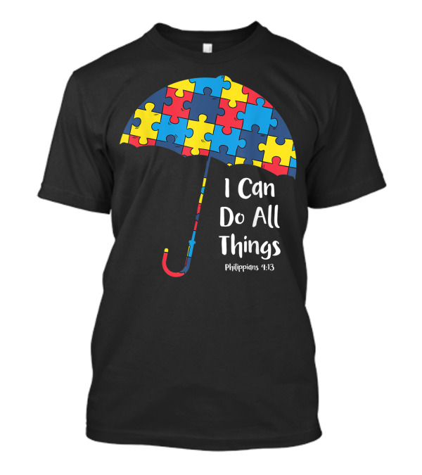 I Can Do All Things Philippians 4:13 Puzzle Umbrella T-Shirt