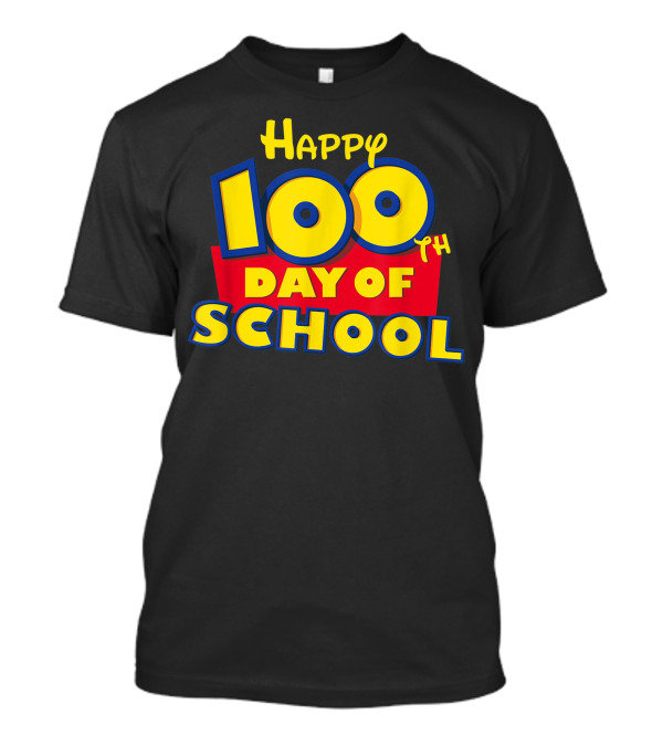 Happy 100th Day Of School Toy Cartoon Teacher Student T-Shirt