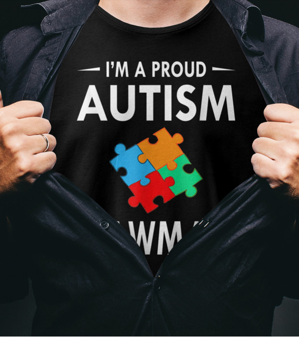 I'm A Proud Autism Mawmaw Family Matching Autism Awareness Puzzle Piece T-Shirt