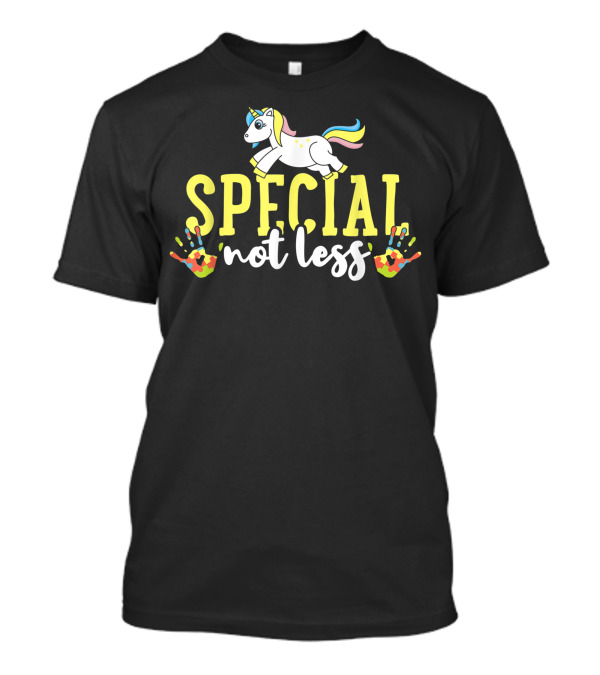 Special Not Less Unicorn Puzzle Ribbon Month T-Shirt