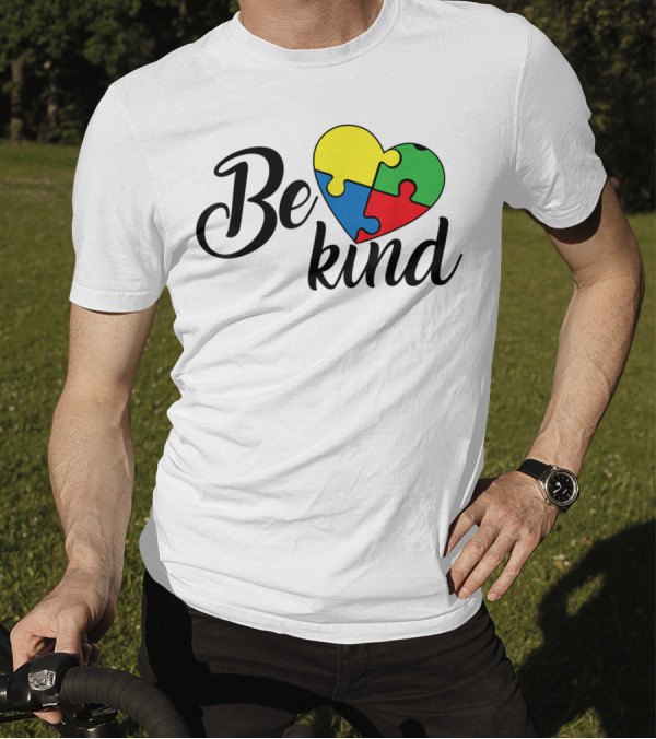 Be Kind Puzzle Heart Autism Support Family Matching T-Shirt