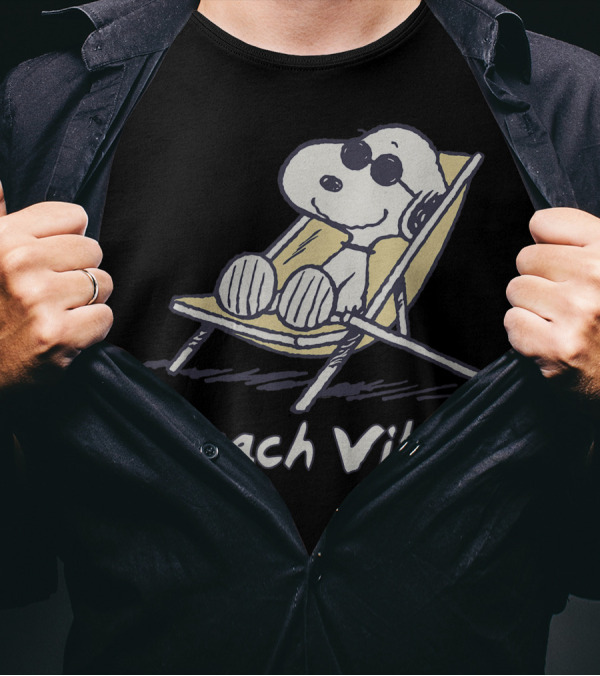 Snoopy Beach Vibes Peanuts Family Fun T-Shirt