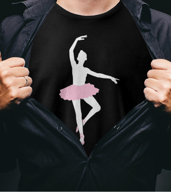 Ballet Dancer Pointe Shoes Tutu T-Shirt
