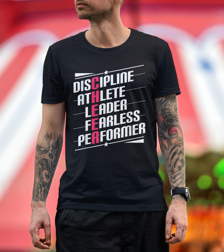 Discipline Athlete Cheerleader Fearless Performer Coach T-Shirt