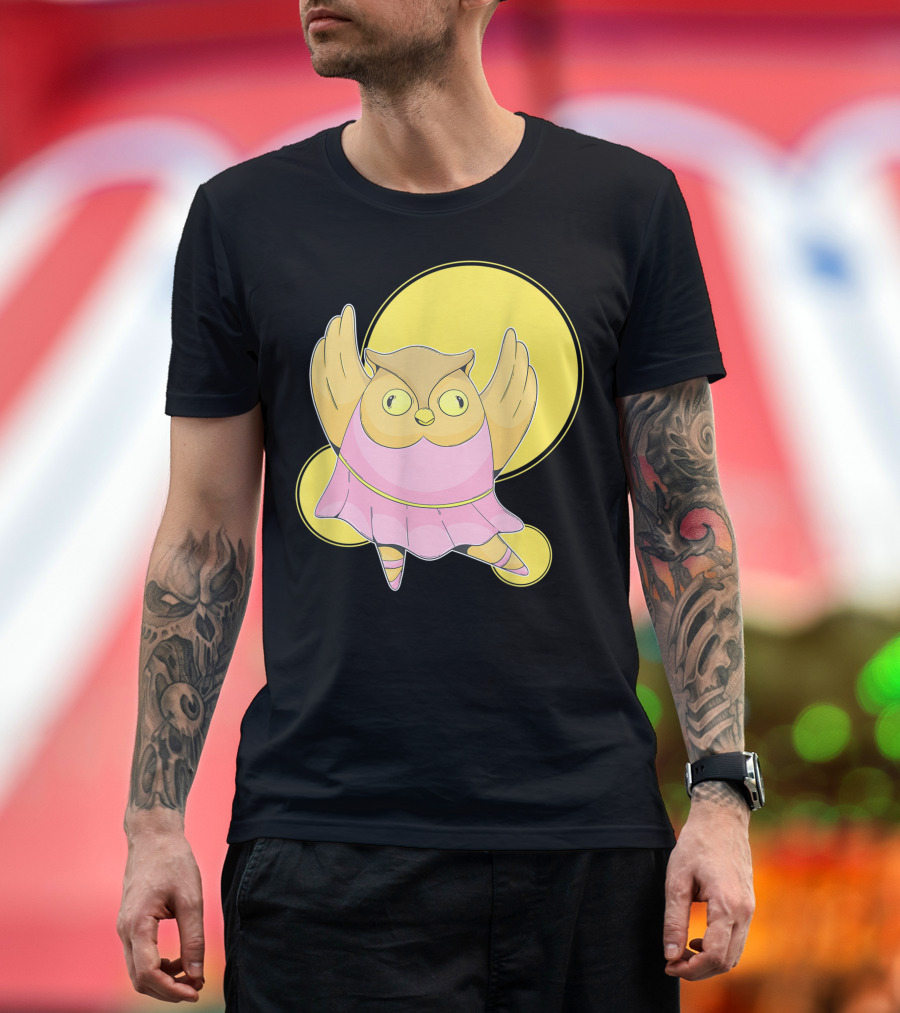 Cute Owl Ballet Dancer Ballerina in Pink Dress for Ballet Lover T-Shirt