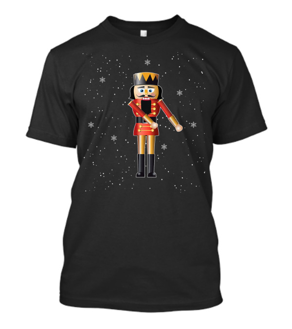 Flossing Nutcracker In Snowflake Wonderland T-Shirt