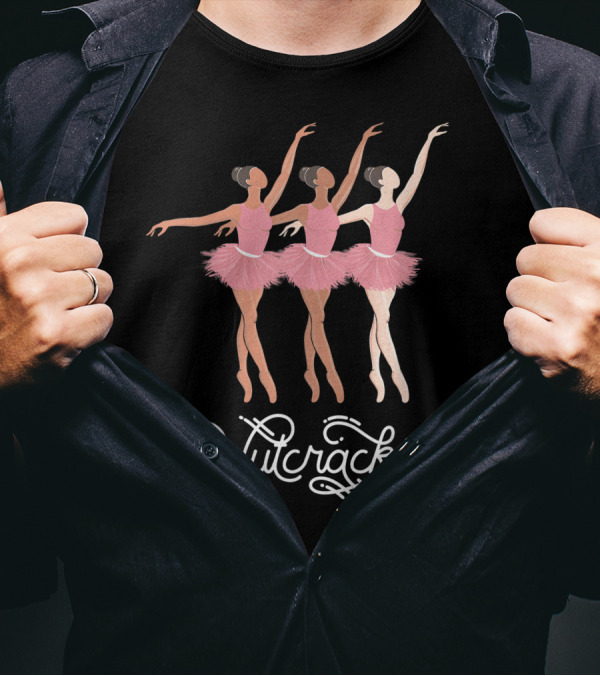 Nutcracker Ballet Diverse Ballerina Crew T-Shirt